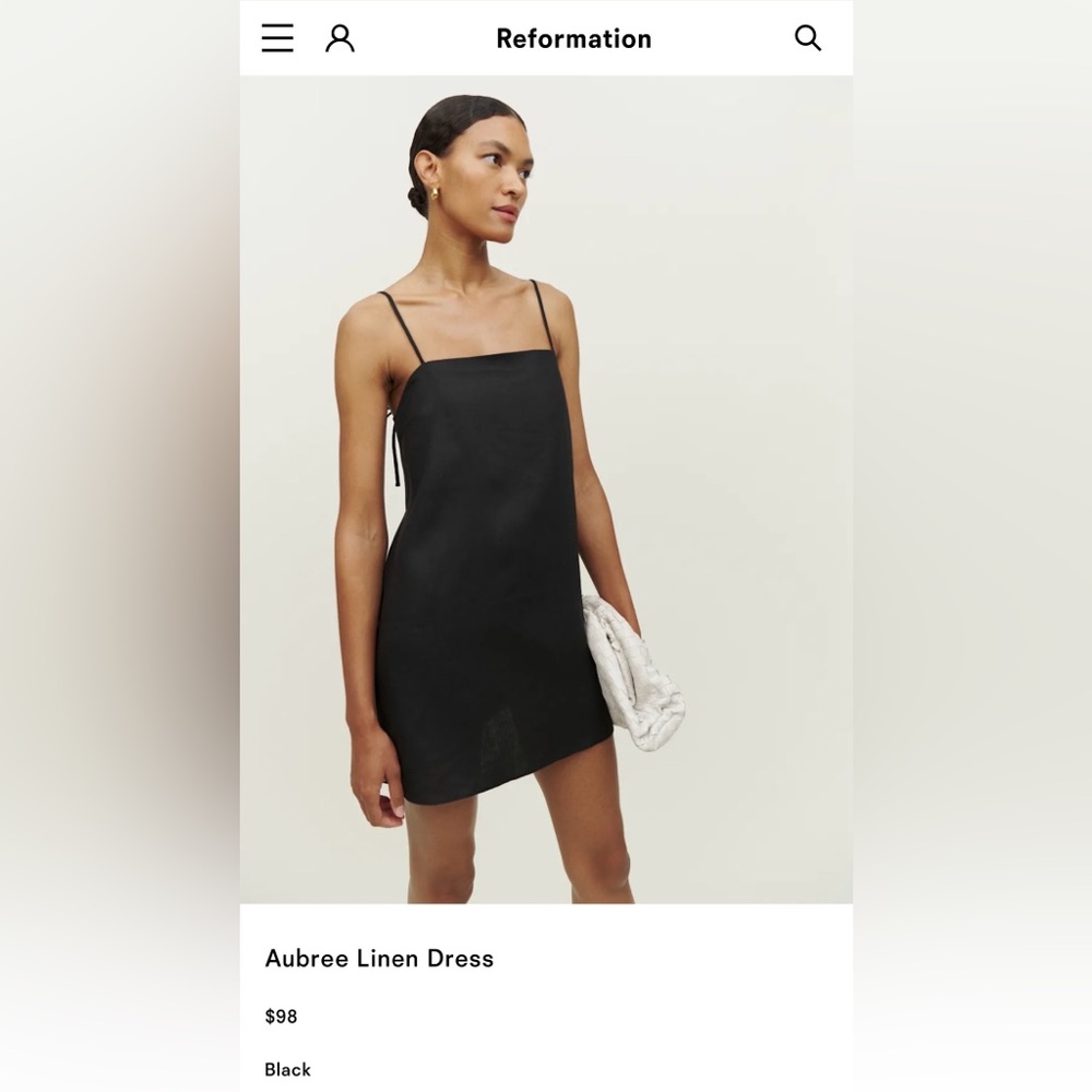 Reformation Aubree Linen Dress